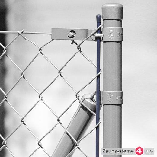 2x Befestigungsschellen anthrazit Ø 38 mm für Zaunstreben