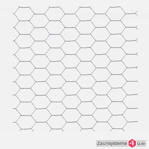 6-eck Geflecht 25 x 0,8 mm feuerverzinkt in verschiedenen Höhen und Längen