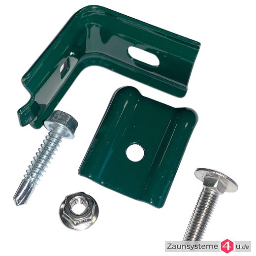 Toranschluss / Wandanschluss Edelstahl für Zaunmatten in verschiedenen Farben