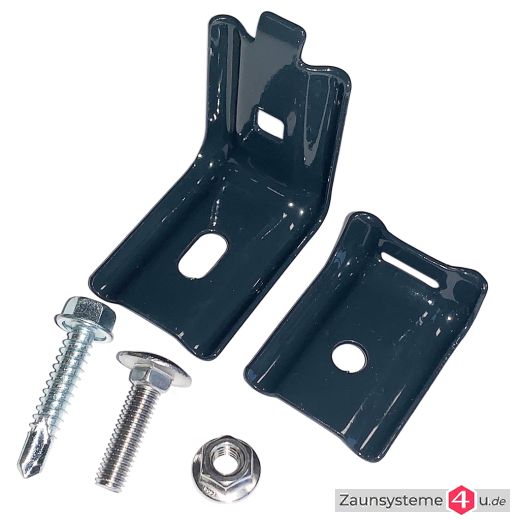 Toranschluss / Wandanschluss Edelstahl für Zaunmatten in verschiedenen Farben