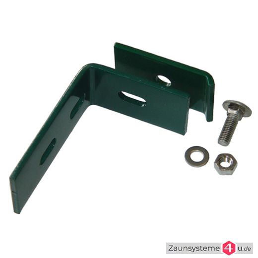Stabiler Wandanschluss feuerverzinkt für Zaunmatten in verschiedenen Farben