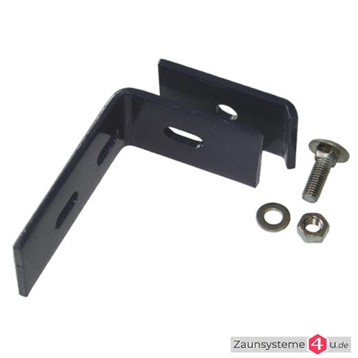 Stabiler Wandanschluss feuerverzinkt für Zaunmatten in verschiedenen Farben