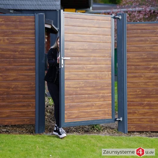 Protect Tor 1000 mm Breite für Lärmschutzwand / Schallschutzwand in verschiedenen Farben und Höhen