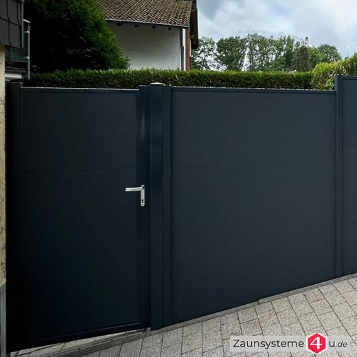 Protect Tor 1000 mm Breite für Lärmschutzwand / Schallschutzwand in verschiedenen Farben und Höhen