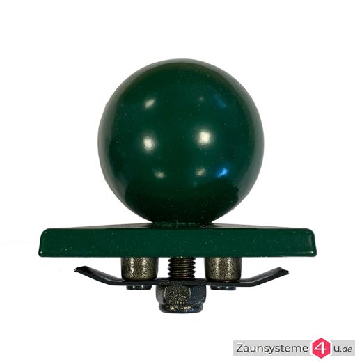 Alu-Kugelkappe ohne Überstand für DS-Eckpfahl 60x60mm