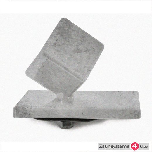 Alukappe Würfel mit Überstand für DS-Zaunpfahl 60x40mm