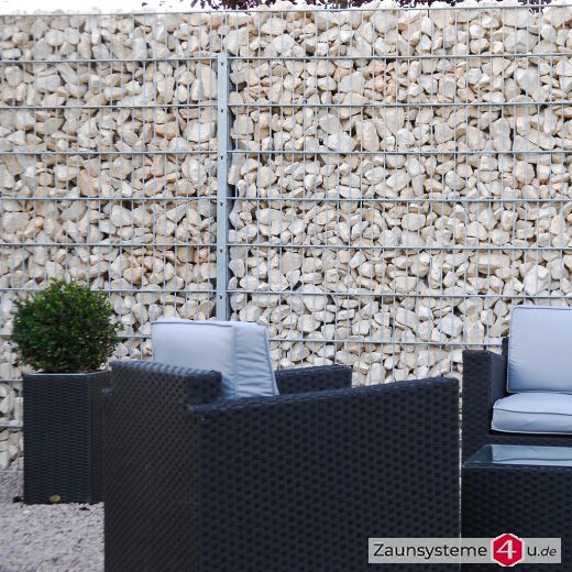 Gabionenpfosten 200 x 40 x 3,0 mm feuerverzinkt in verschiedenen Längen