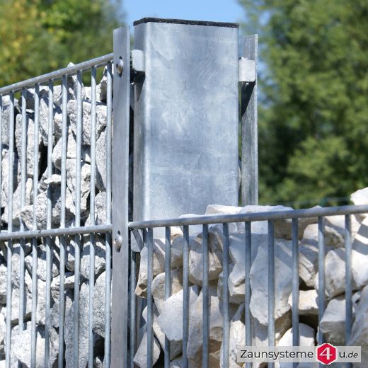Gabionenpfosten 200 x 40 x 3,0 mm feuerverzinkt in verschiedenen Längen