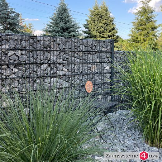 Gabionenpfosten 200 x 40 x 3,0 mm verzinkt + anthrazit in verschiedenen Längen