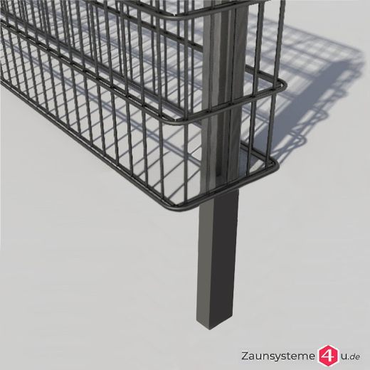 Zaungabione 2000 mm Breite x 250 mm Tiefe feuerverzinkt verschiedenen Höhen