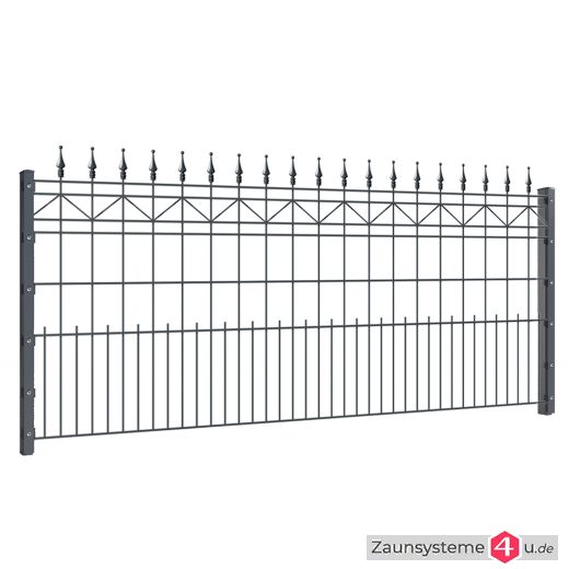 Ziergitterzaun MERKUR 2418mm Breite grün oder anthrazitgrau in verschiedenen Höhen