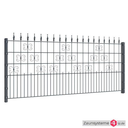 Ziergitterzaun VENUS 2418mm Breite grün oder anthrazitgrau in verschiedenen Höhen