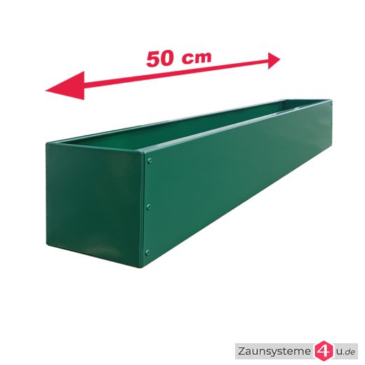 Blumenkasten 50 cm verzinkt + pulverbeschichtet in verschiedenen Ausführungen und Farben