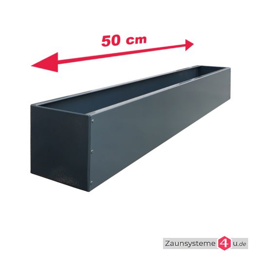 Blumenkasten 50 cm verzinkt + pulverbeschichtet in verschiedenen Ausführungen und Farben