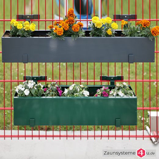 Blumenkasten 90 cm verzinkt + pulverbeschichtet in verschiedenen Ausführungen und Farben
