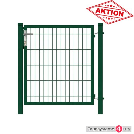 Aktions-Doppelstabtor 1000 mm Breite verzinkt + pulverbeschichtet grün