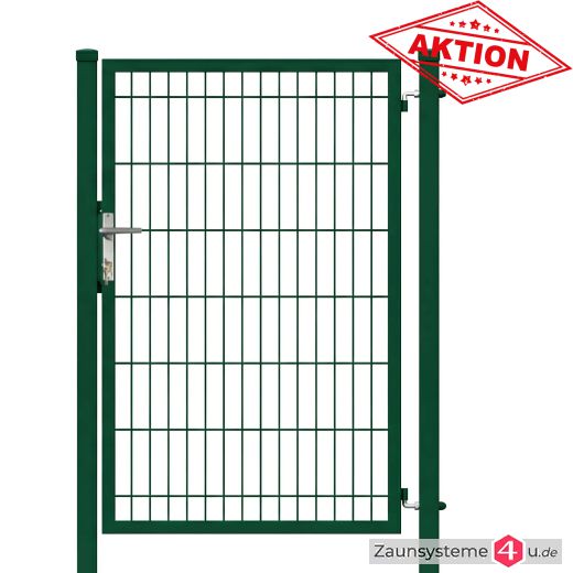 Aktions-Doppelstabtor 1000 mm Breite verzinkt + pulverbeschichtet grün