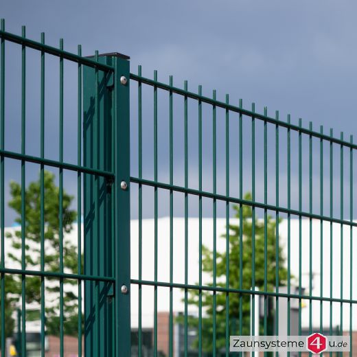 HOME 8-6-8 Doppelstab Zaunsets 1230 mm Höhe Schiene in verschiedenen Farben und Längen