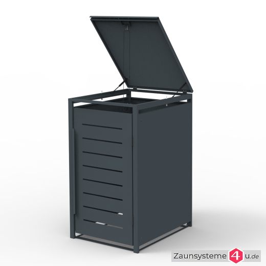 Mülltonnenbox Stahl pulverbeschichtet für 1-4 Tonnen à 240L