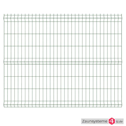 3D Einstabmatte 4-4 verzinkt + pulverbeschichtet grün in verschiedenen Zaunhöhen