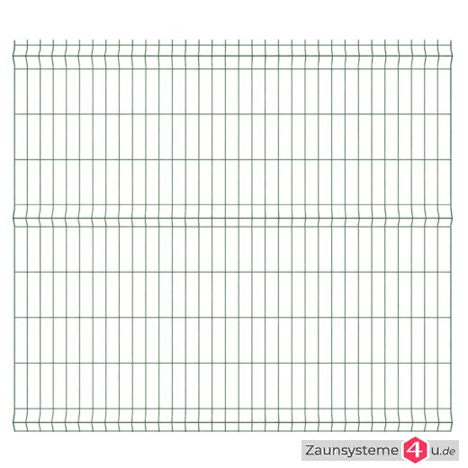3D Einstabmatte 4-4 verzinkt + pulverbeschichtet grün in verschiedenen Zaunhöhen