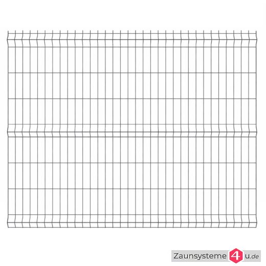 3D Einstabmatte 4-4 verzinkt + pulverbeschichtet anthrazitgrau in verschiedenen Zaunhöhen