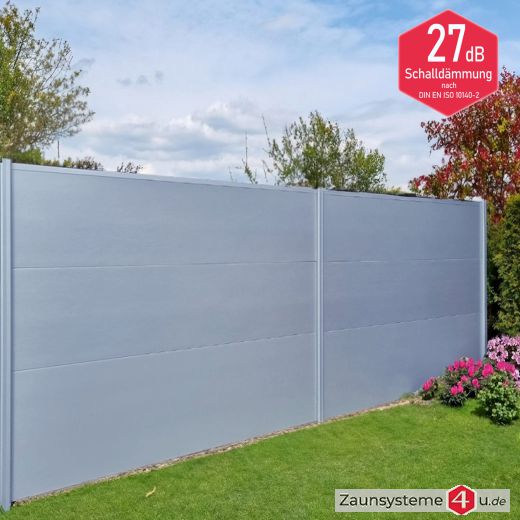 Lärmschutzwand / Schallschutzwand 2,2 m Höhe in verschiedenen Farben und Längen