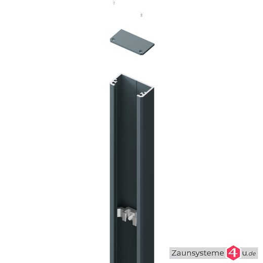 Aluminium Anschlussprofil 60x30x2500 mm für Wandanschluss in verschiedenen Farben