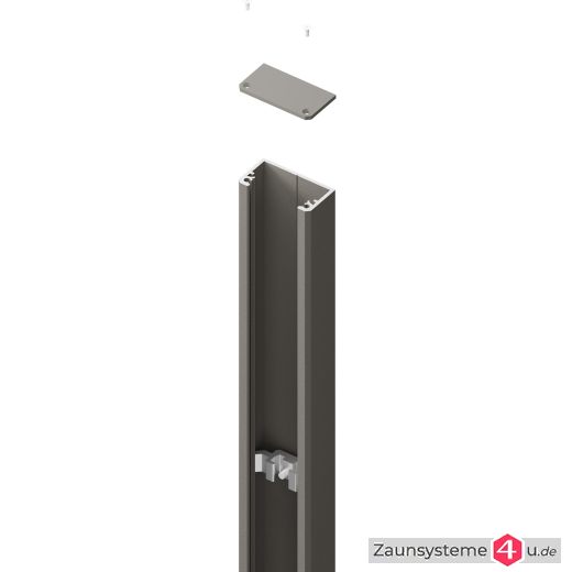 Aluminium Anschlussprofil 60x30x2500 mm für Wandanschluss in verschiedenen Farben