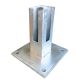 Standfuß 150 x 150 x 8 mm für Eckpfosten 60x60 mm in verschiedenen Farben