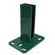 Standfuss 150 x 100 x 8 mm für Zaunpfähle 60x40 mm in verschiedenen Farben