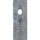 Flacheisen-Schiene 40 x 4 mm feuerverzinkt für DS-Zaunpfähle 400er Bohrbild