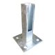 Standfuß 100 x 100 x 6 mm für Zaunpfähle 40x40 mm in verschiedenen Farben
