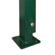 DS-Zaunpfahl 60x40mm Schiene mit Bodenplatte verzinkt + grün