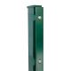 DS-Zaunpfahl 60x40mm Schiene mit Bodenplatte verzinkt + grün