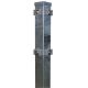 DS-Eckpfahl 60x60 mm Klemmhalter mit Bodenplatte mm feuerverzinkt