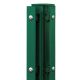 DS-Eckpfahl 60x60mm Schiene mit Bodenplatte verzinkt + grün