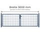 Gartentor Doppeltor anthrazit 300cm Breite