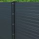 Paneelzaun Element Glattblech anthrazit 2510 mm Breite in verschiedenen Höhen