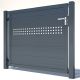 Paneeltür Glattblech mit Lochreihe anthrazit 1500 mm Breite in verschiedenen Höhen