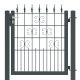 Ziergitterzauntor VENUS 1000 mm Breite grün oder anthrazitgrau in verschiedenen Höhen
