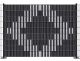 Sichtschutz-Komplettset Klick-Elemente Schwarz für 8-6-8er Doppelstabmatten - für 2 Reihen à 2,5m