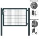 MATTERA Doppelstabtor 1500 mm Breite verzinkt + anthrazitgrau Pfosten 60x60 mm