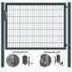 MATTERA Doppelstabtor 2000 mm Breite verzinkt + anthrazitgrau Pfosten 60x60 mm