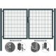 MATTERA Doppelstab-Doppeltor 3000 (1500+1500) mm Breite verzinkt + anthrazit Pfosten 80x80 mm