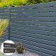 PARALLELO Aluminium-Sichtschutzzaun 1330mm Höhe, 40mm Profilabstand in verschiedenen Farben und Längen