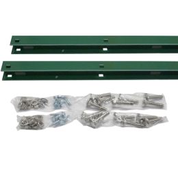 DS Zaunanschluss-Set U-Profil verzinkt + grün für verschiedene Zaunhöhen