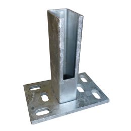 Standfuss 150 x 100 x 8 mm für Zaunpfähle 60x40 mm in verschiedenen Farben