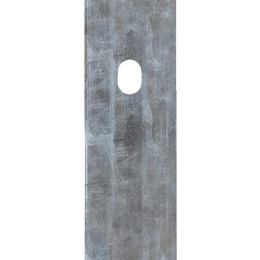 Flacheisen-Schiene 40 x 4 mm feuerverzinkt für DS-Zaunpfähle 400er Bohrbild