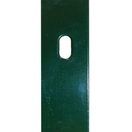 Flacheisen-Schiene 40 x 4 mm verzinkt + grün für DS-Zaunpfähle 400er Bohrbild
